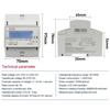 Tuya WiFi/Zigbee 80A Smart Single Phase 2Way Bidirectional Energy Meter Timer Power Consumption Monitor KWh Meter With Backlight