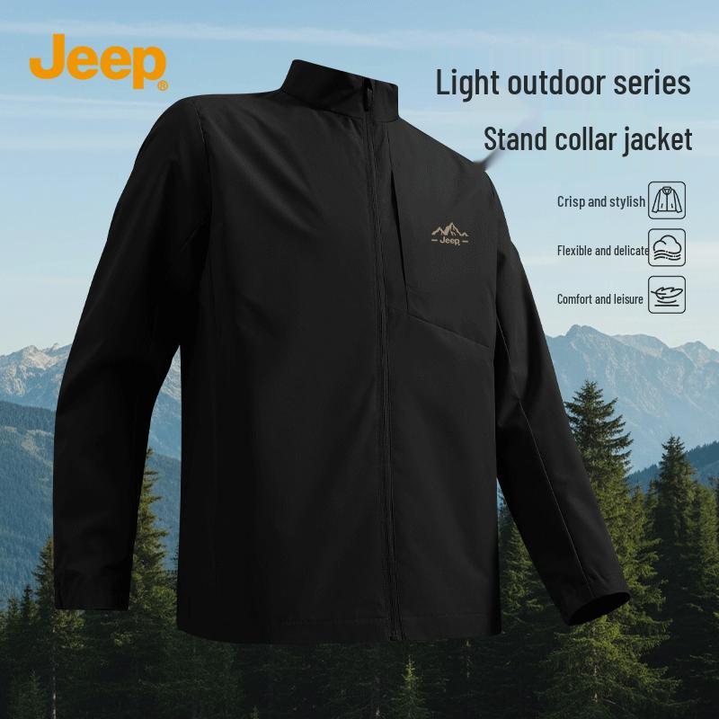 JEEP Men s Stand-Collar Windproof Jacket XL