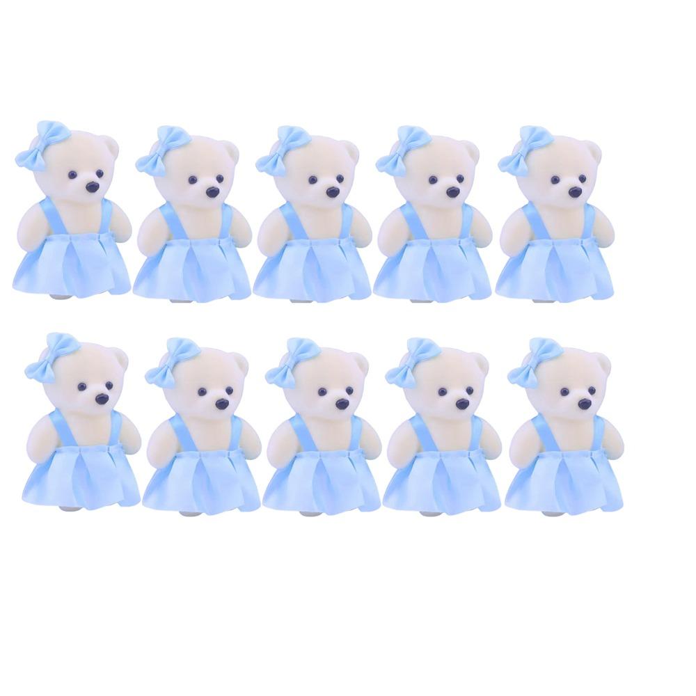10pcs/set Plush Doll Bear Plush Foam Toys Foam Bear Cartoon Bouquet Doll Graduation Gifts