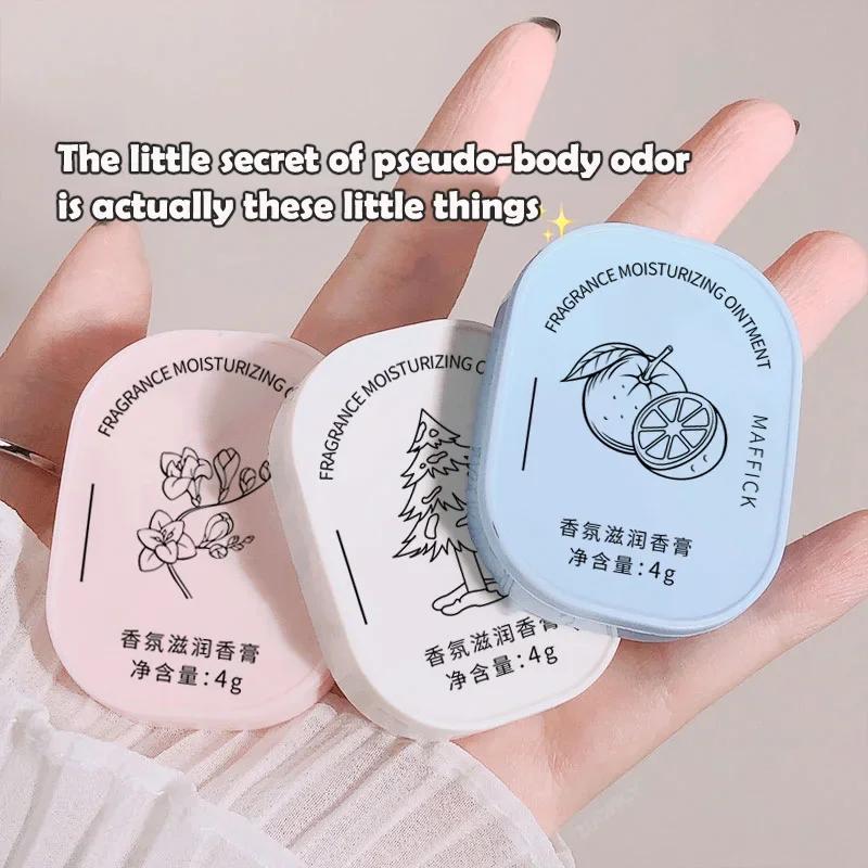 Lime Basil Solid Perfume Women Portable Pockets Solid Balm Mild Lasting Aroma Flowers Fruit Fragrances Body Deodorants Gifts