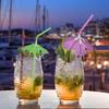 Wholesale Disposable Umbrella Straws Hawaiian Juice Cocktail Drinking Straw Wedding Birthday Party Color Tropical Decor Supplies