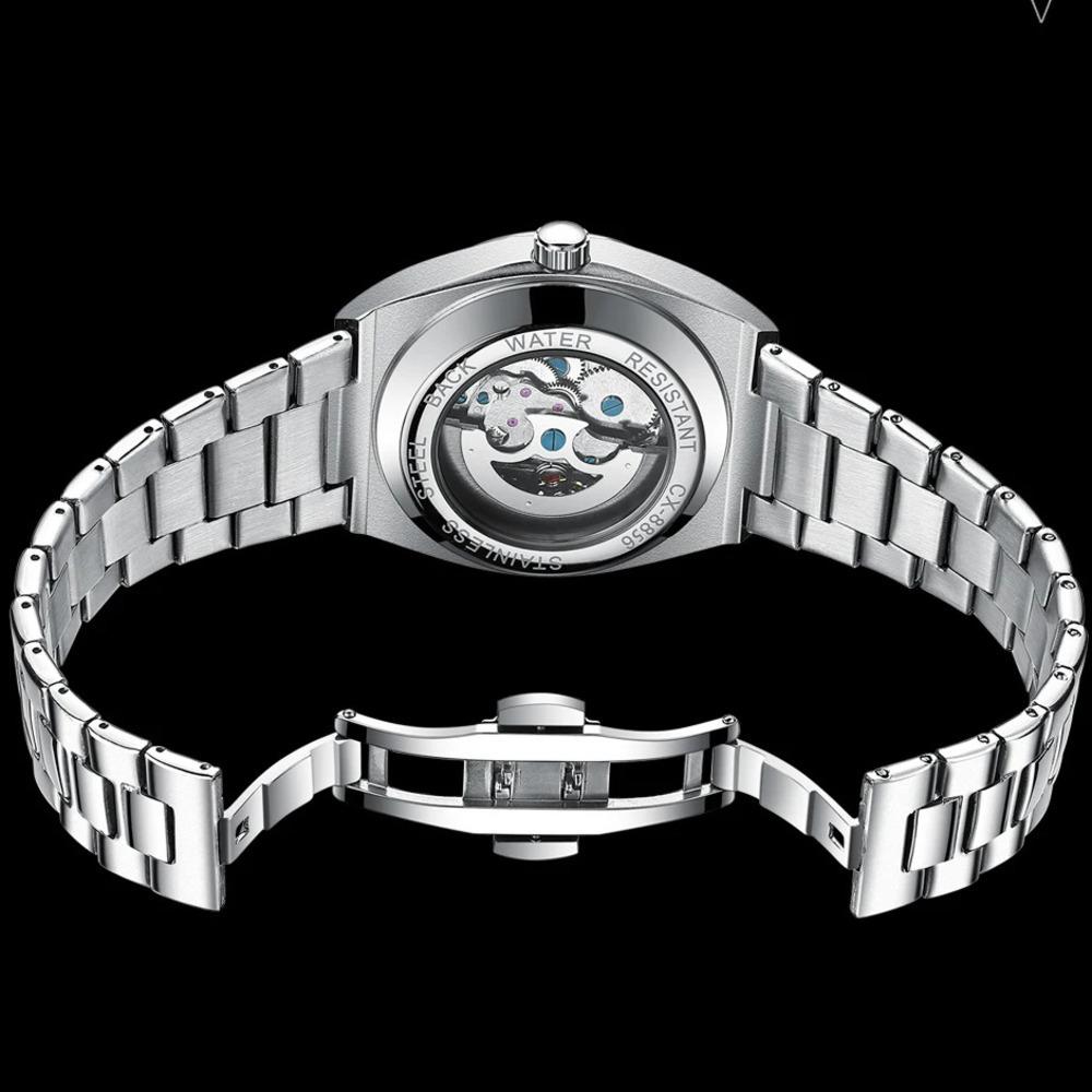 CHENXI Automatic Movement Mechanical Watches for Men Hollow Skeleton Mens Watches Waterproof Business Relogios Masculino