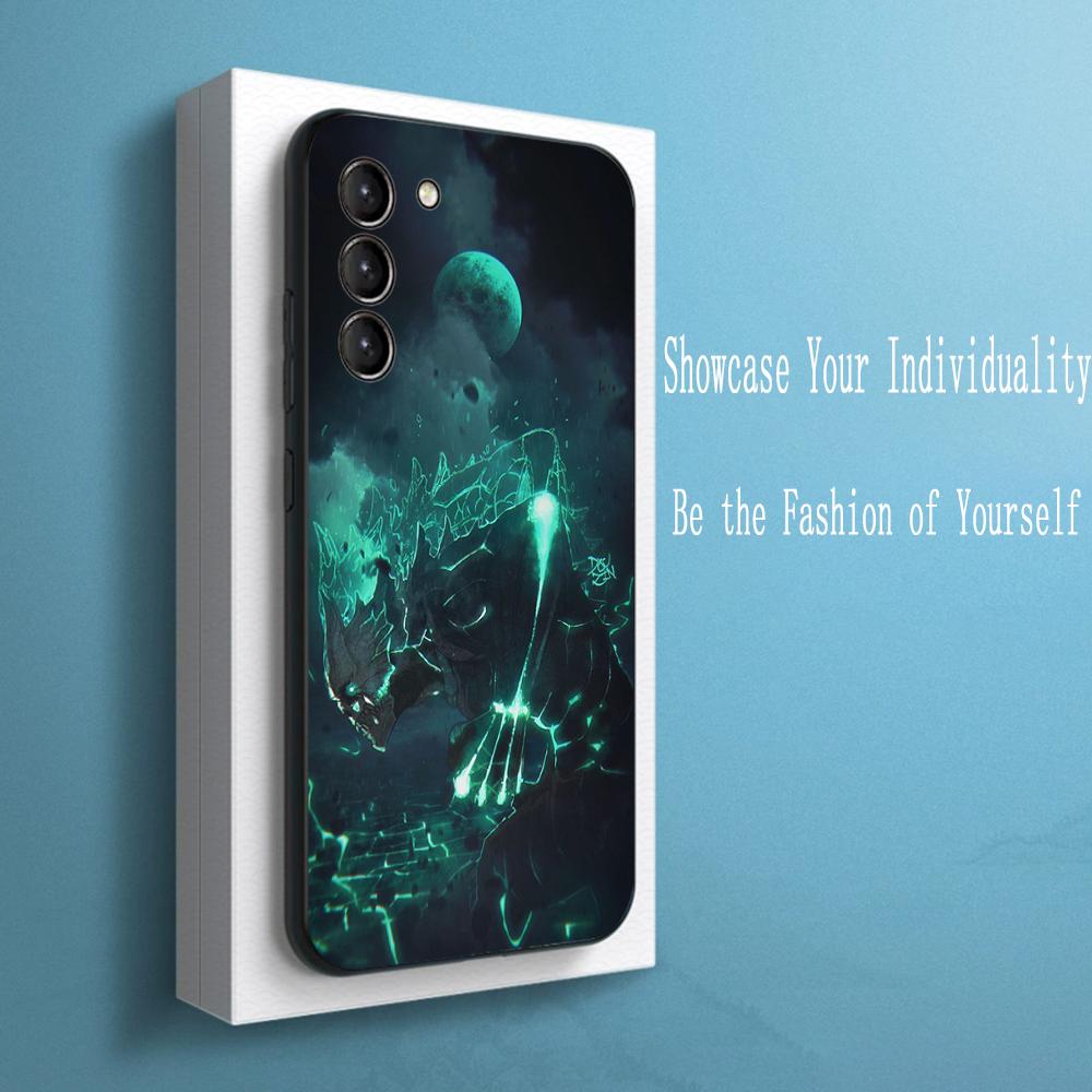 Kaiju No 8 japan hot anime Phone Case For Samsung Galaxy S25 S24 S23 S22 S21 S20 Plus Ultra Note20 Soft Black