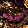 Adjustable Daisy Crown for Girls Sunflower/Daisy Wreath Headband Women Girls, Flower Headpiece, Daily Wear Silk Beach Photography Summer Dress