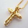 [Pre-owned] TASAKI / 18K Yellow Gold / Diamond / Cross / Pendant / j79-2
