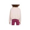 Nike Kids Sportswear Trend Logo Print Crewneck Loose Sweatshirt Kids sweatshirt Pink FD0885-601
