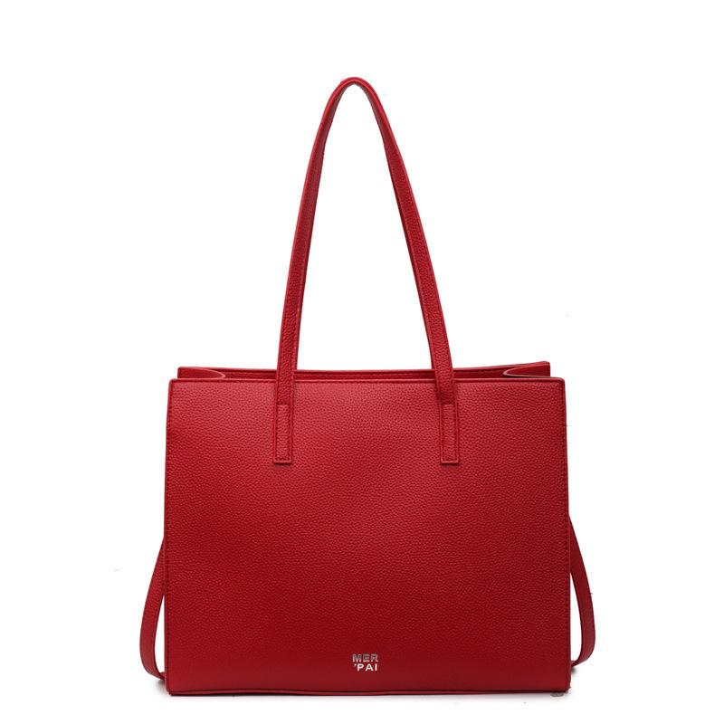 Large capacity bag women's texture commuter tote bag new business handbag fashion shoulder armpit bag