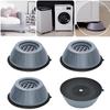 4 Washing Machine Foot Mats, Shock-Absorbing Anti-Slip Mats, Universal Heightening and Wear-Resistant Refrigerator Silicone Shoc