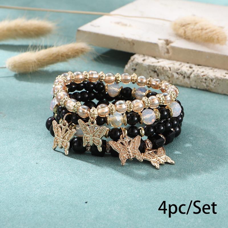 Bohemian bracelet creative tassel multi-layer beaded bracelet