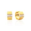 Cubic Wide Volume One-Touch Earrings (14k Plated) SHER0068