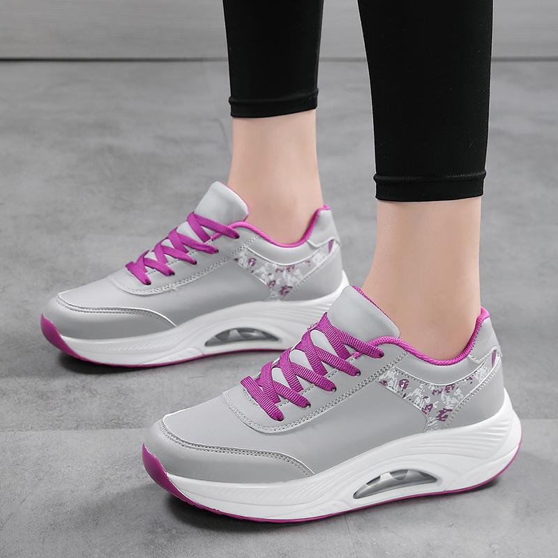Fashion Women Casual Sneakers Height Increasing Summer Breathable Wedges Platform Aerobics Shoes Woman Casual Shoes Platform Sneakers