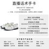 Leather Bag Head Sandals Women's 2025 Summer New Square Head Velcro Bow Mary Jane Shoes Rear Air German Training Shoes