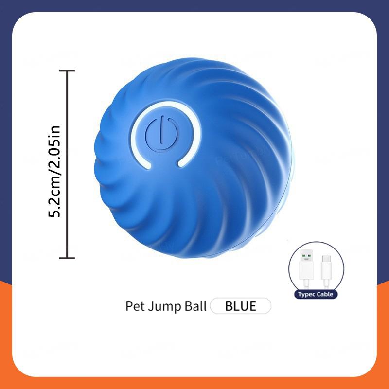 Intelligentes Hundespielzeug Ball Elektronisches Interaktives Haustierspielzeug Beweglicher Ball USB Automatisches Bewegen Hüpfend für Welpen Geburtstagsgeschenk Katzenprodukt