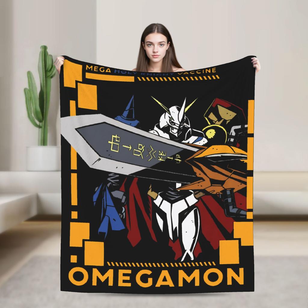 digimon adventure gatomon Flannel Blankets  Warm Soft Bedding Throws for Living Room Picnic Fluffy Bedspread Sofa Bed Cover