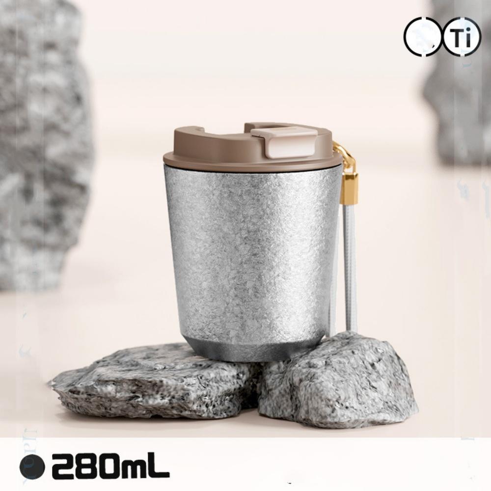 Thermal Insulated Coffee Travel Mug with Lid Leakproof Titanium Liner Tumbler for Hot And Cold Drinks