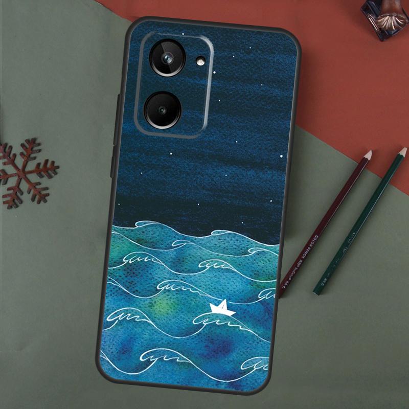 

ocean waves sailboat Case For Realme 15 Pro GT7 GT6 C65 C67 C61 C53 C55 C51 C35 C63 C71 C75 11 12 13 14 Pro Plus Realme C31