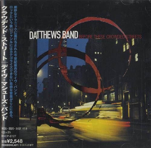 

CD DAVE MATTHWS BAND - Befor These Crowded Streets BVCP6127 RCA 1998 Japan Obi Jazz