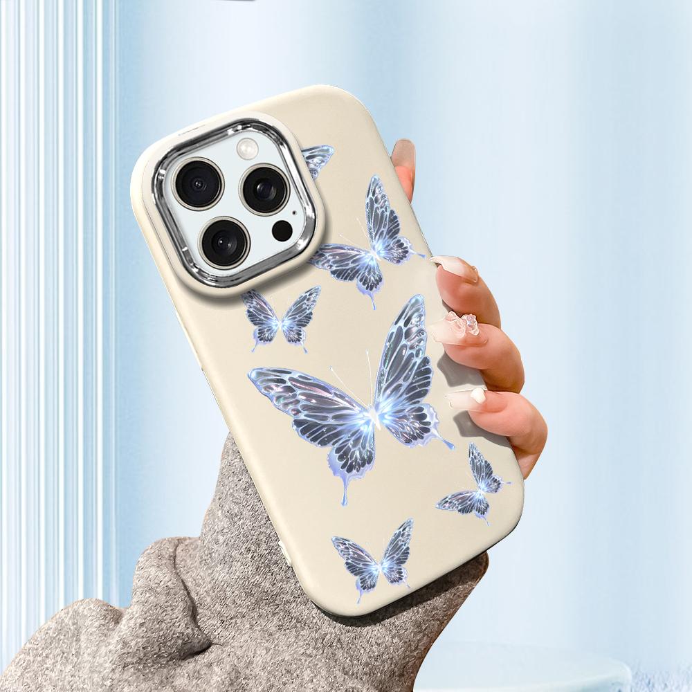 Pentru iPhone 15 14 13 11ProMax 14 15 16 Samsung S25 S24 S23 S22 Redmi 10 13 14C Desene Animate Pisică Neagră Margine Argintie Carcasă Protectoare Moale din Silicon Lichid