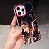 AOT Eren Yeager Jelly Double layer Rose Red Mobile Phone Case for iPhone 17 16 15 14 13 12 11 Air Pro Max Plus Protective