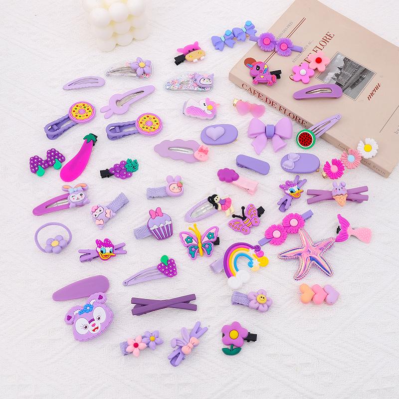 Korean Style Cartoon Candy Color Hair Clip for Girls – Cute, Simple Bangs and Side Clip