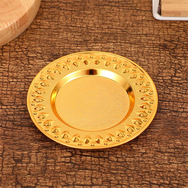 4palcové embosované květinové designové luxusní podložky pod šálky na čaj dárek žáruvzdorné podložky párty stolní nádobí sváteční dekorace zlatá/stříbrná