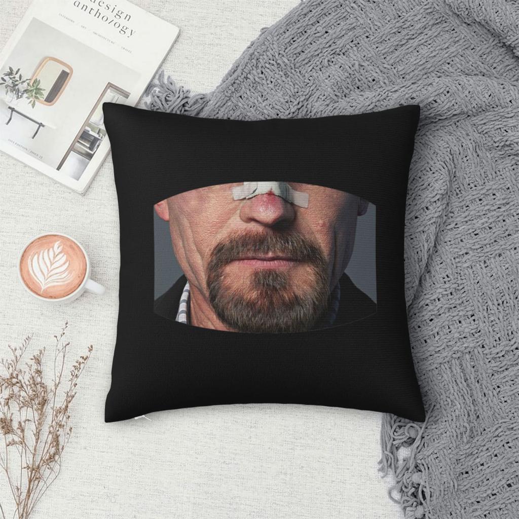 Breaking Bad - Heisenberg Face Mask Square Pillowcase Pillow Cover Cushion Throw Pillow for Home Bedroom Car
