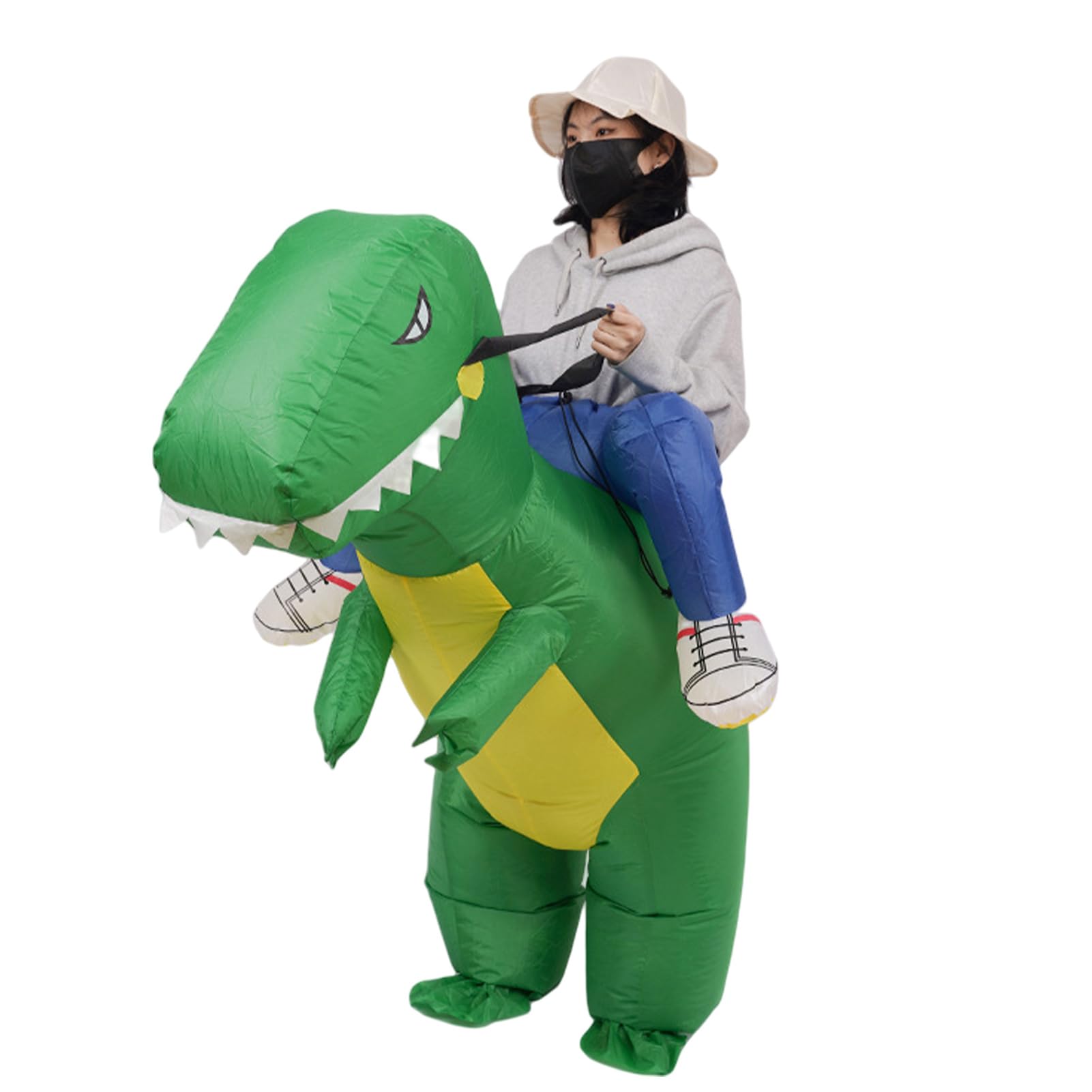 [Moerstar] Dinosaur Costume, Half-Body Inflatable Costume, Cosplay Outfit, Halloween Costume, Dinosaur, Monster, Cosplay, Disguise, Kids  Adults,