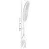 1Pcs Creative 304 Stainless Steel Spoon Feather Spoon Fork Coffee Spoon Christmas Gifts Kitchen Accessories Tableware Decoration