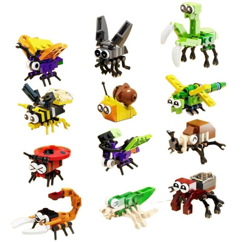 Fun Three-dimensional Assembled Building Blocks Insect World Series Toys, Educational Toys, Assembled Toys, Birthday Gifts.