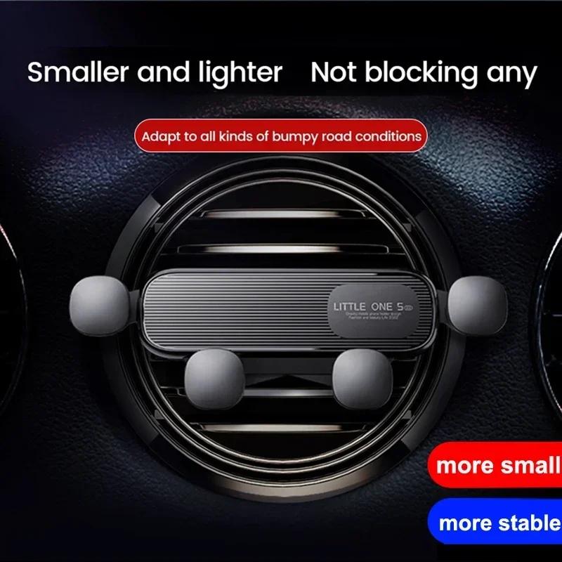 Suport telefon gravitate pentru mașină pentru telefon mobil de 4,7-7 inci Suport pentru telefon pentru ventilație de mașină Suport universal antișoc GPS Clip pentru smartphone
