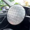 Car Steering Wheel Sun Cover 43cm Aluminum Foil Folding Cooling & Heat Insulation Shield Sunscreen Cover Car Interior for Summer