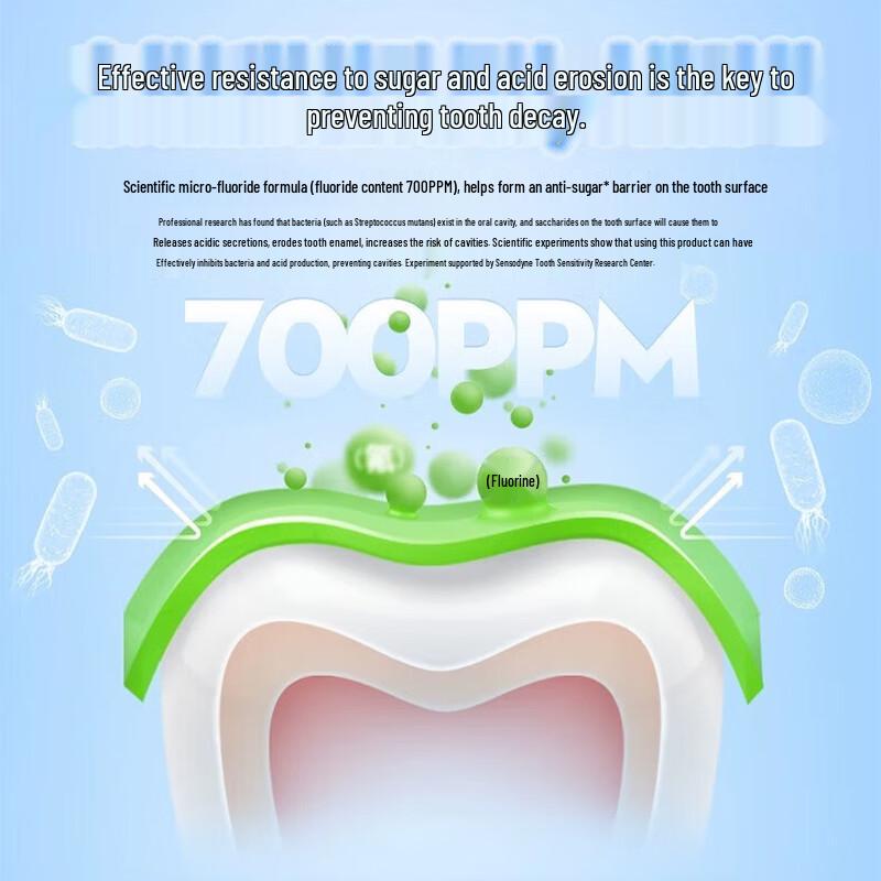 Cold Sore Ling Beilele Kids Anti-Cavity Press Toothpaste, Orange Ice Cream Flavor