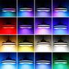 42 Pollici 6 Velocità 4 Pale Lampada Ventilatore Pieghevole Retrattile LED RGB Ventilatori da Soffitto Invisibili Dorati Luce Pendente 4 IN 1 con Telecomando APP