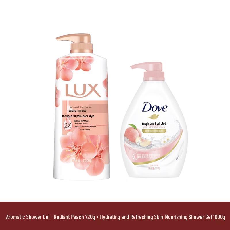 Lux Peach Radiance & Hydrating Fresh Shower Gel Set