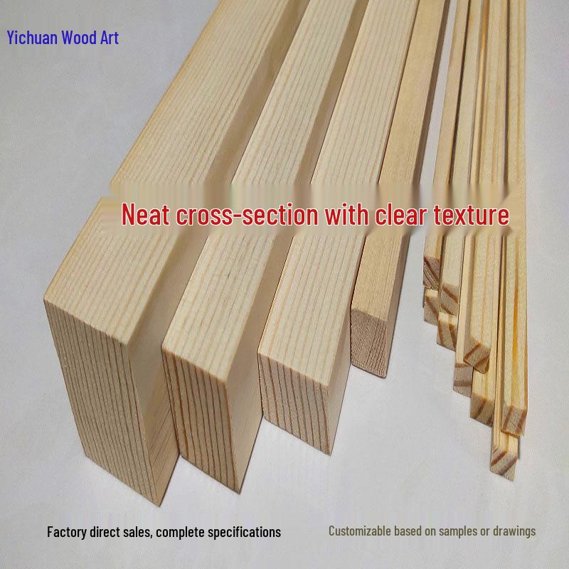 Ručně vyráběné proužky a kostky z čínské borovice pro DIY modely
