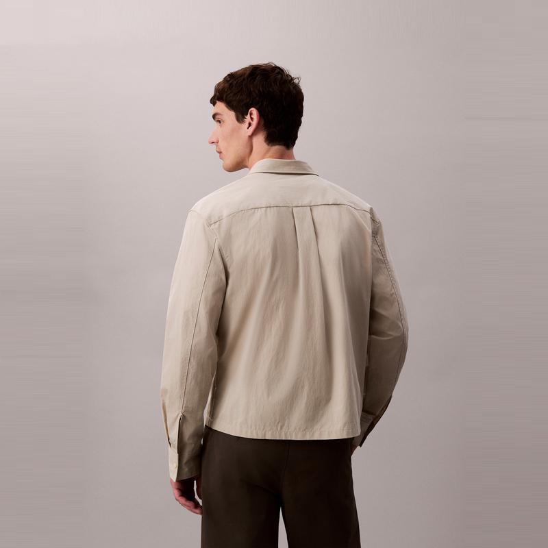 Calvin Klein Outdoor Mountain Style Embroidered Pocket Long Sleeve Shirt Men shirts 4LD122G