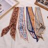 Luxury Neck Strap Long Hair Band Fashion Silk Scarves