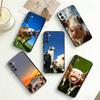 Süße und lustige Kühe Handyhülle Für Samsung Galaxy A73,A72,A71,A70,A53,A52,A51,Andere Weiche Schwarze Hülle