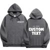 Custom Text Hoodie Men Fashion Sweatshirt Cool Casual Harajuku Street Wear Pullover Hooded Streetwear Hoodies & Sweatshirts Men’s