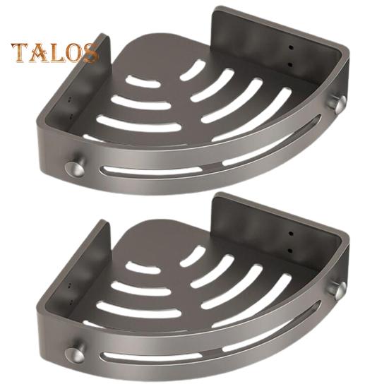 

1/2/3 шт. полка для хранения в ванной комнате треугольной формы на присоске без сверления, самоклеящаяся, выдерживает большую нагрузку с крючками, съемная тележка для душа, шампунь 2pcs серый