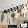 Punch-Free Space Aluminum Wall-Mounted Coat and Hat Hook Hanger for Bathroom