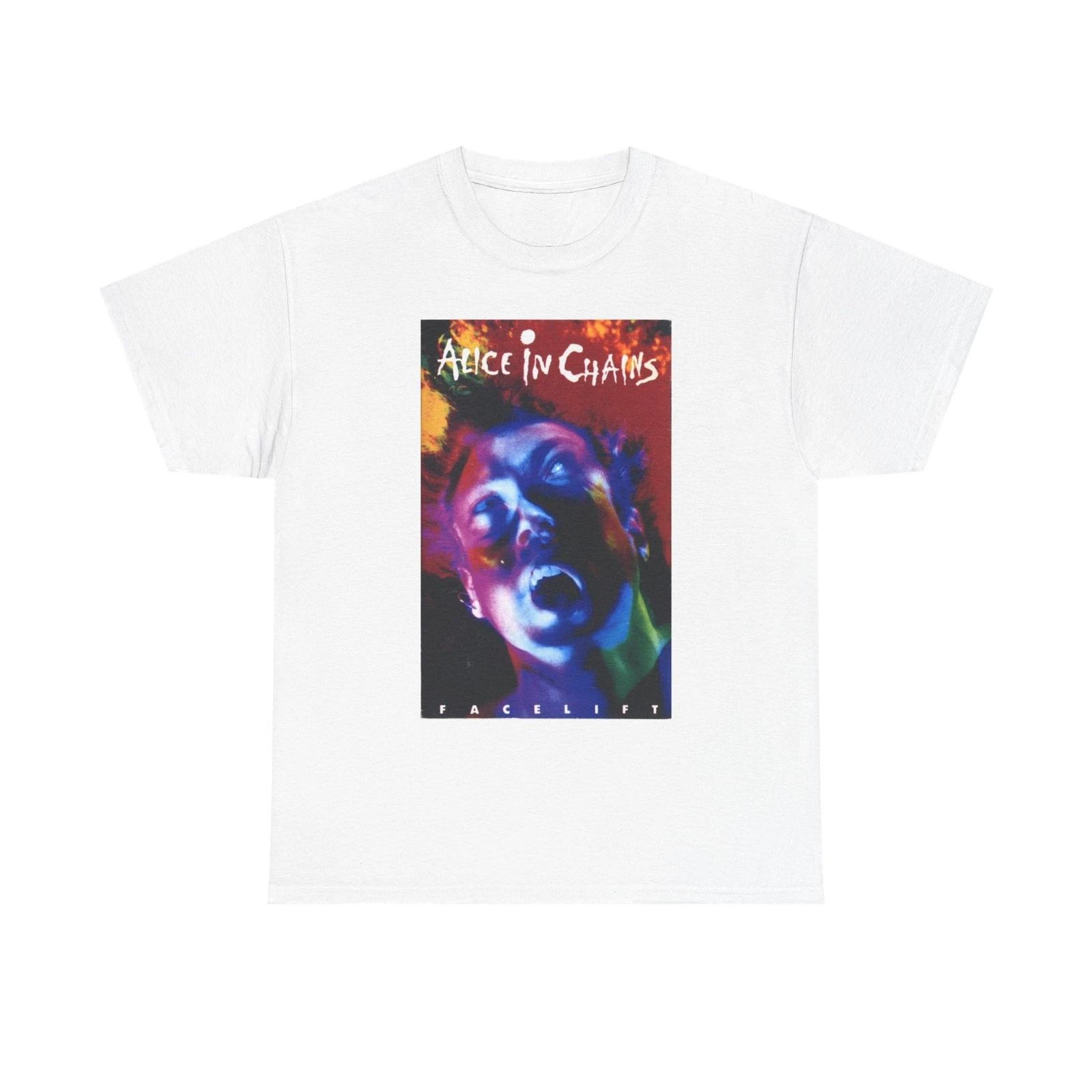 

Alice In Chains Graphic T Shirt Vintage Merch Rock Unisex Heavy Cotton Tee 2XL