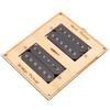 Electric Guitar Humbucker Pickup Wood Grain Cupronickel Base Double Coil Pickup