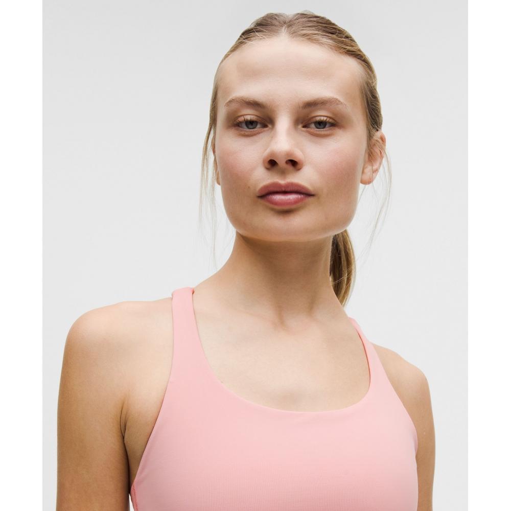 Lululemon Energy Longline Bra  MeDium Support  B D Cups Tea Rose