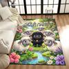 1PC Custom Name Sheep Family Garden Theme Floor Mat Ideal for Living Room, Game Rooms, Office, Bedroom, Office Floor Mat , Floor Mats for Home