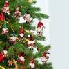 12PCS/PACK Nutcracker Holiday Colorful Christmas Soldier Gift Wood Ornament Pendant Decoration Christmas Tree