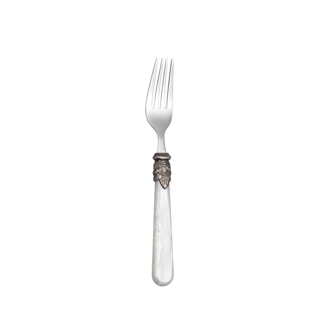 Retro High-End 304 Stainless Steel & Acrylic Cutlery Set: Knife, Fork, Spoon, Dessert Fork, Spoon