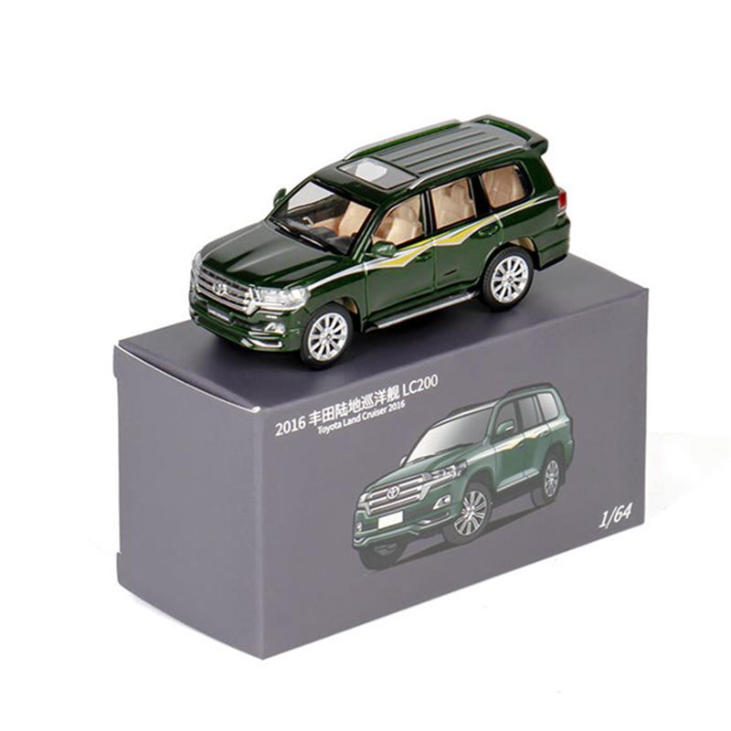 1/64 Toyotas Land Cruiser LC200 2016 SUV Alloy Car Model Diecast Metal Off-road Vehicles Car Model Miniature Scale Kids Toy Gift
