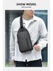 Men's 2024 High-End Waterproof Multifunctional Crossbody Bag - Casual Fashion Chest & Shoulder Bag
