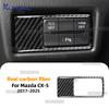 Real Soft Carbon Fiber Car Window Lift Button Panel Decor Sticker For Mazda CX-5 KF 2017 2018 2019 2020 2021 2022 2023 2024 2025
